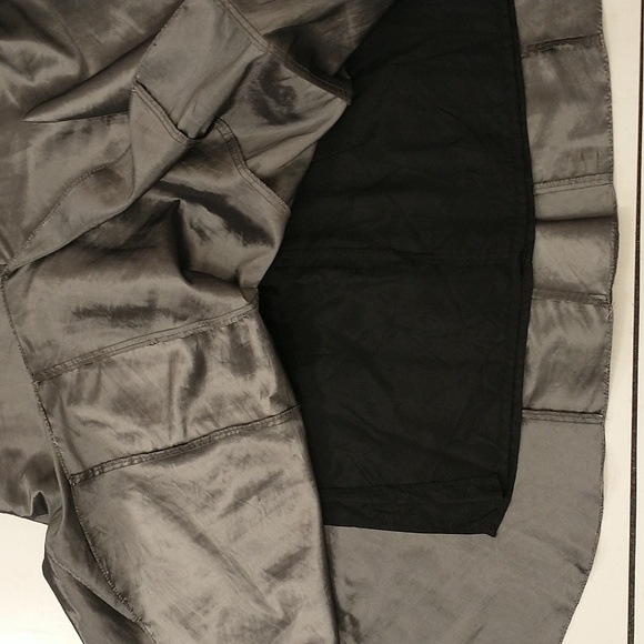 Silver Pewter Maxi Skirt Trumpet Flare Floor Length Vintage 90s Evening Party 14 - Picture 9 of 11